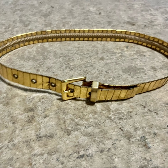 Vintage Accessories - Gold Vintage metal belt